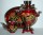 Набор Самовар электрический 2 л. с художественной росписью "Рябина", заварочный чайник, поднос - Закуток